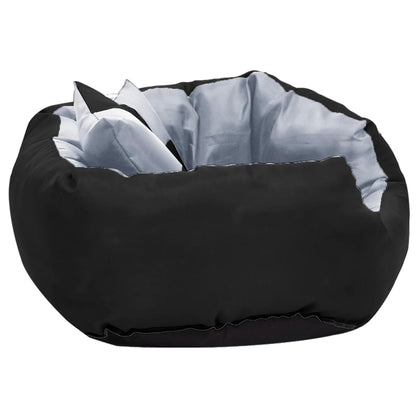 Coussin réversible lavable pour chien Gris et noir 65x50x20 cm