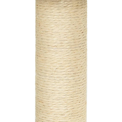 Arbre à chat avec griffoirs en sisal Crème 92 cm