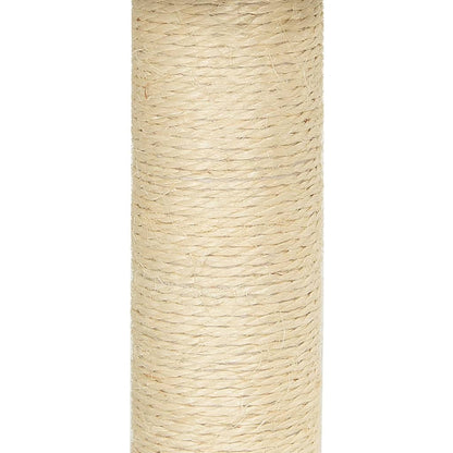 Arbre à chat avec griffoirs en sisal Gris foncé 155 cm