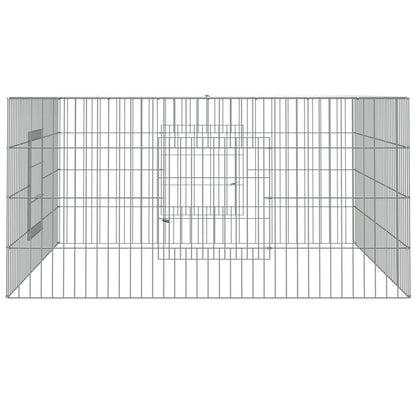 Cage à lapin 110x110x55 cm Fer galvanisé