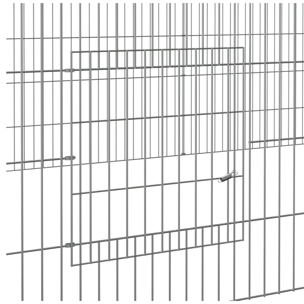 Cage à lapin 3 panneaux 325x109x54 cm Fer galvanisé