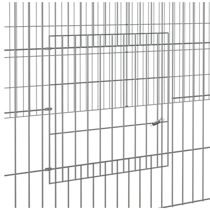 Cage à lapin 3 panneaux 325x109x54 cm Fer galvanisé