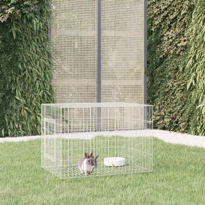 Cage à lapin 78x54x54 cm Fer galvanisé