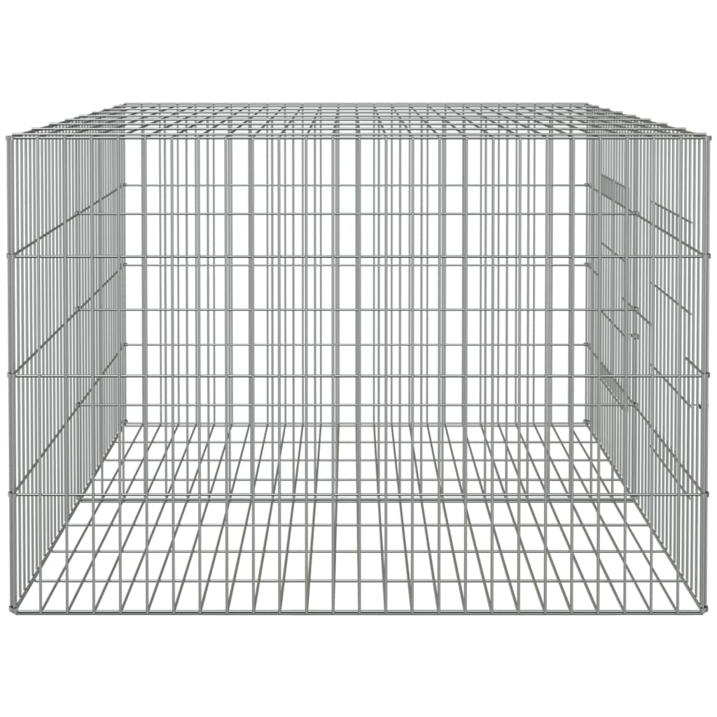 Cage à lapin 2 panneaux 110x79x54 cm Fer galvanisé