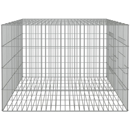 Cage à lapin 2 panneaux 110x79x54 cm Fer galvanisé