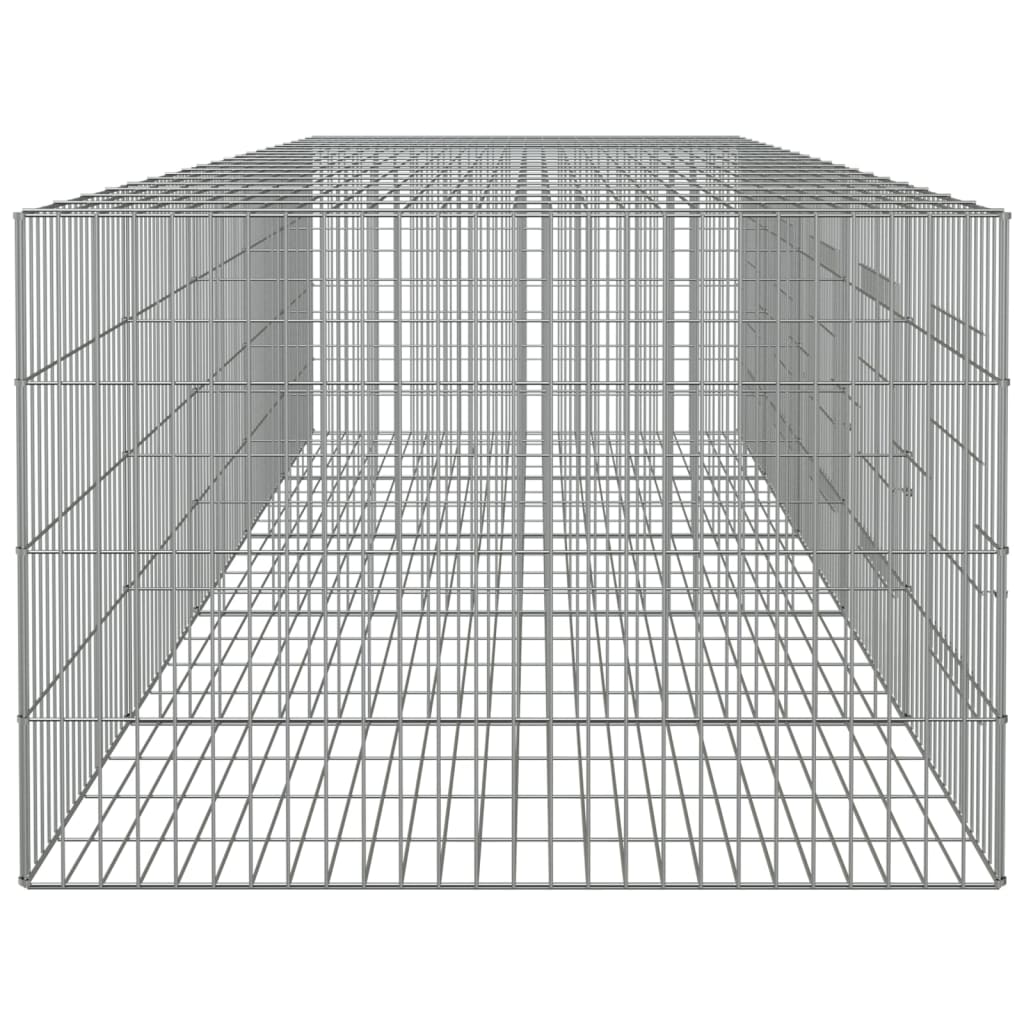 Cage à lapin 5 panneaux 273x79x54 cm Fer galvanisé