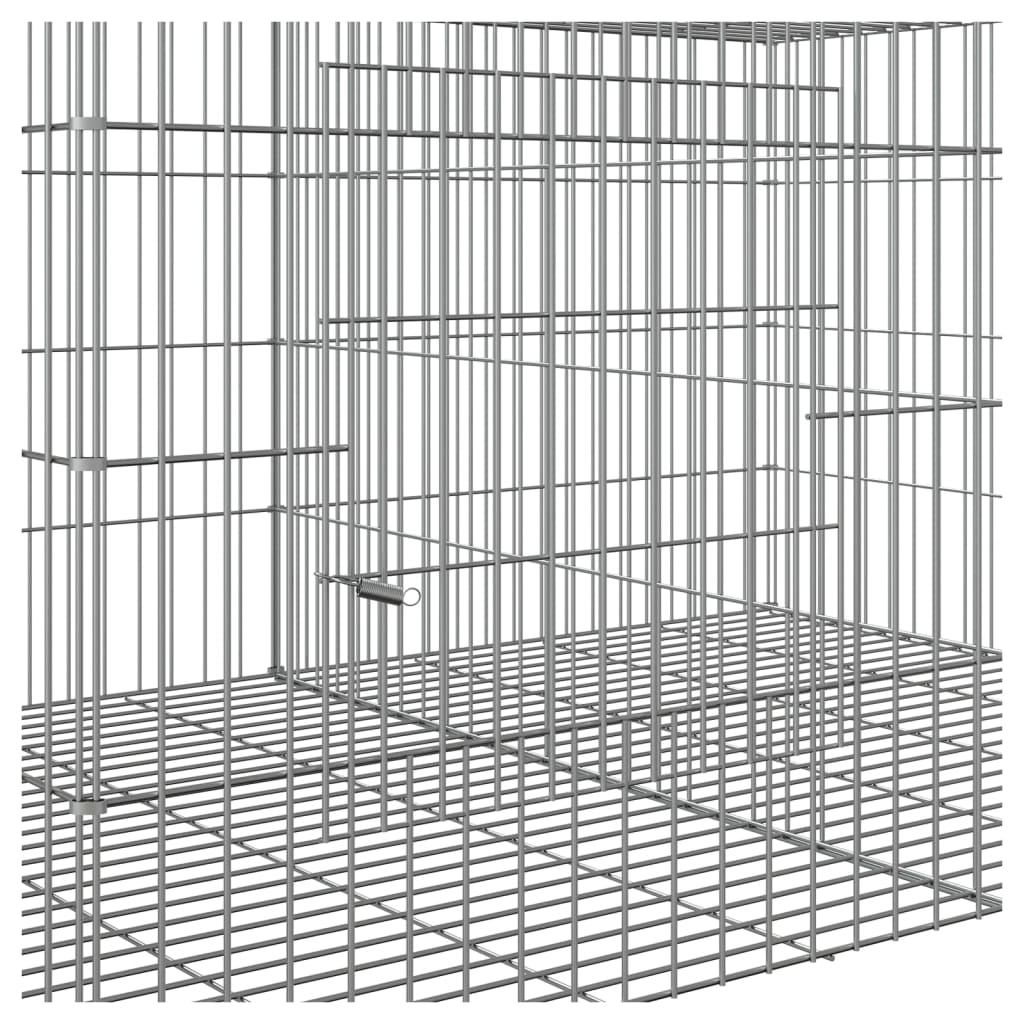 Cage à lapin 6 panneaux 327x79x54 cm Fer galvanisé