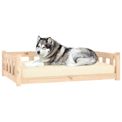 Lit pour chien 105,5x75,5x28 cm bois de pin solide