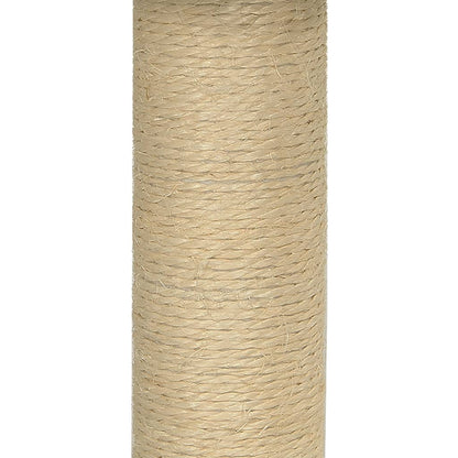 Arbre à chat avec griffoir en sisal Gris foncé 74 cm