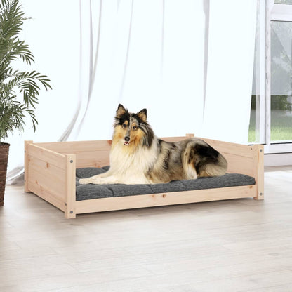 Lit pour chien 95,5x65,5x28 cm Bois de pin solide