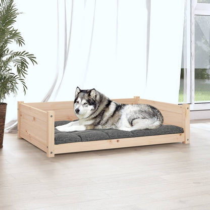 Lit pour chien 105,5x75,5x28 cm Bois de pin solide