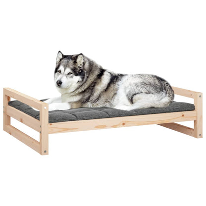 Lit pour chien 105,5x75,5x28 cm Bois de pin solide