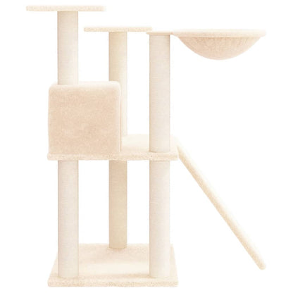 Arbre à chat avec griffoirs en sisal Crème 83 cm