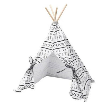 Pets Collection Tente pour animaux de compagnie Tipi Toile 56x56x74 cm