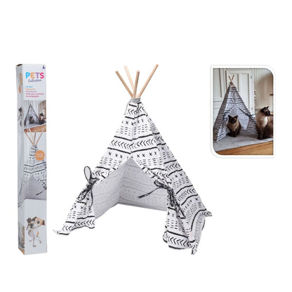 Pets Collection Tente pour animaux de compagnie Tipi Toile 56x56x74 cm