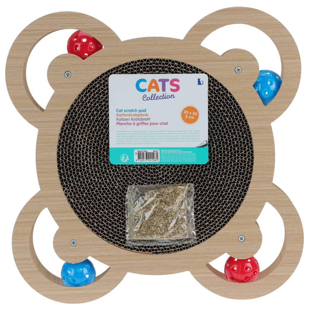 Pets Collection Tapis à gratter pour chat naturel 35x35x5 cm