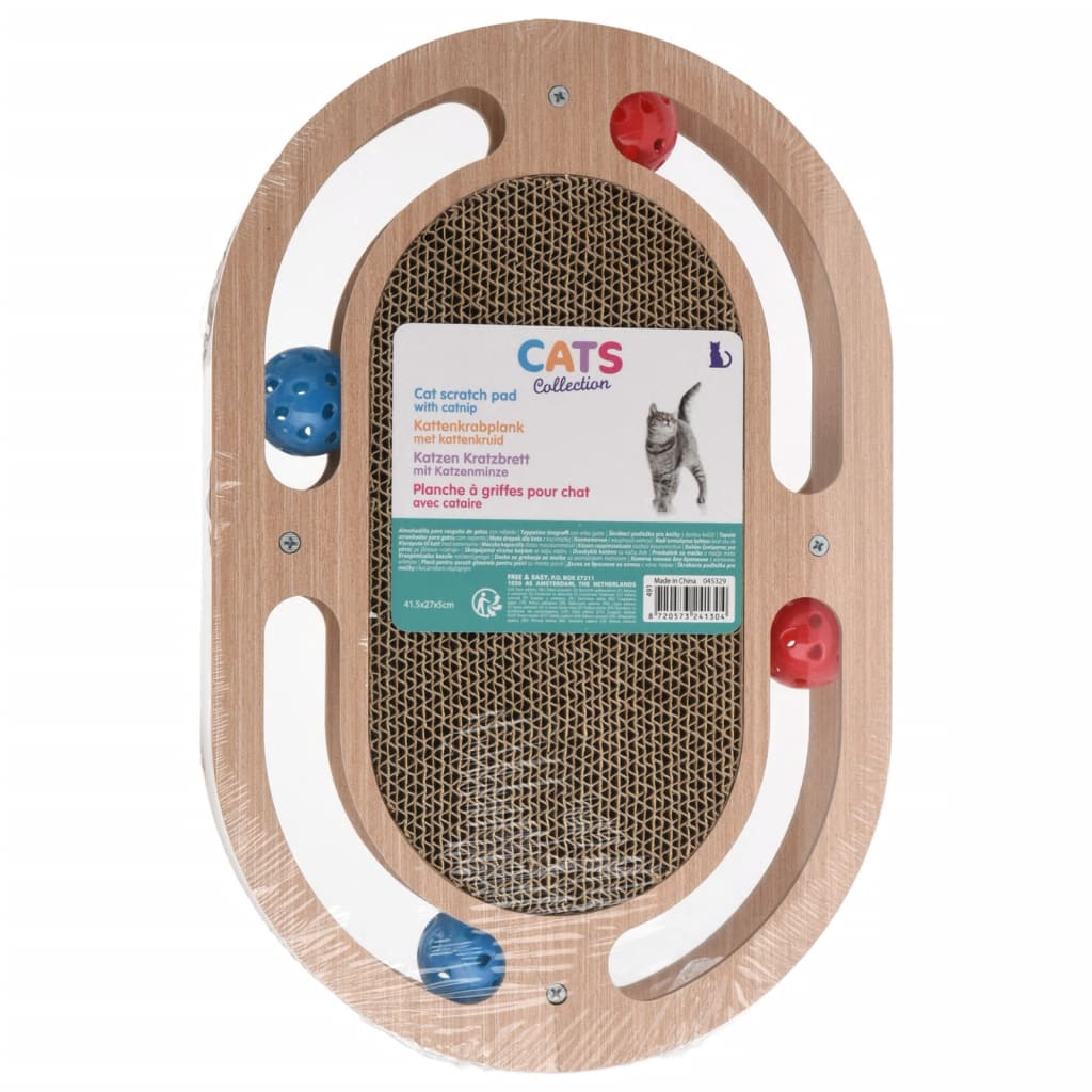 Pets Collection Tapis à gratter pour chat naturel 41,5x27x5 cm