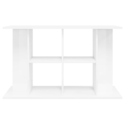 Support d'aquarium blanc brillant 100x40x60cm bois d'ingénierie