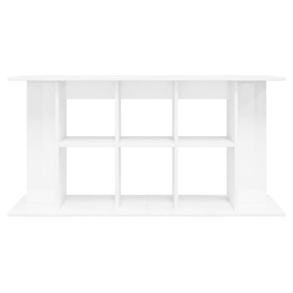 Support d'aquarium blanc brillant 120x40x60cm bois d'ingénierie