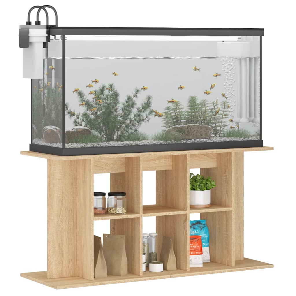 Support d'aquarium chêne sonoma 120x40x60cm bois d'ingénierie