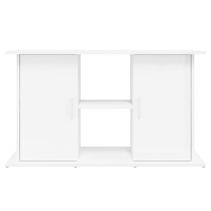 Support d'aquarium blanc brillant 101x41x58cm bois d'ingénierie