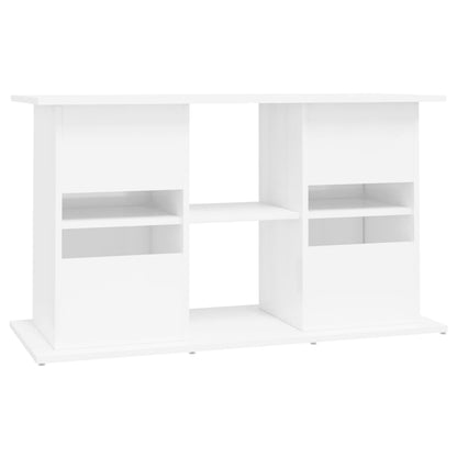 Support d'aquarium blanc brillant 101x41x58cm bois d'ingénierie