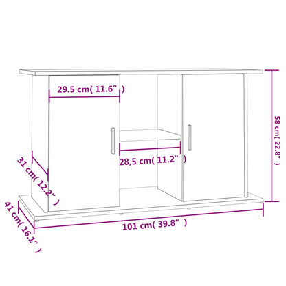 Support d'aquarium chêne sonoma 101x41x58 cm bois d'ingénierie