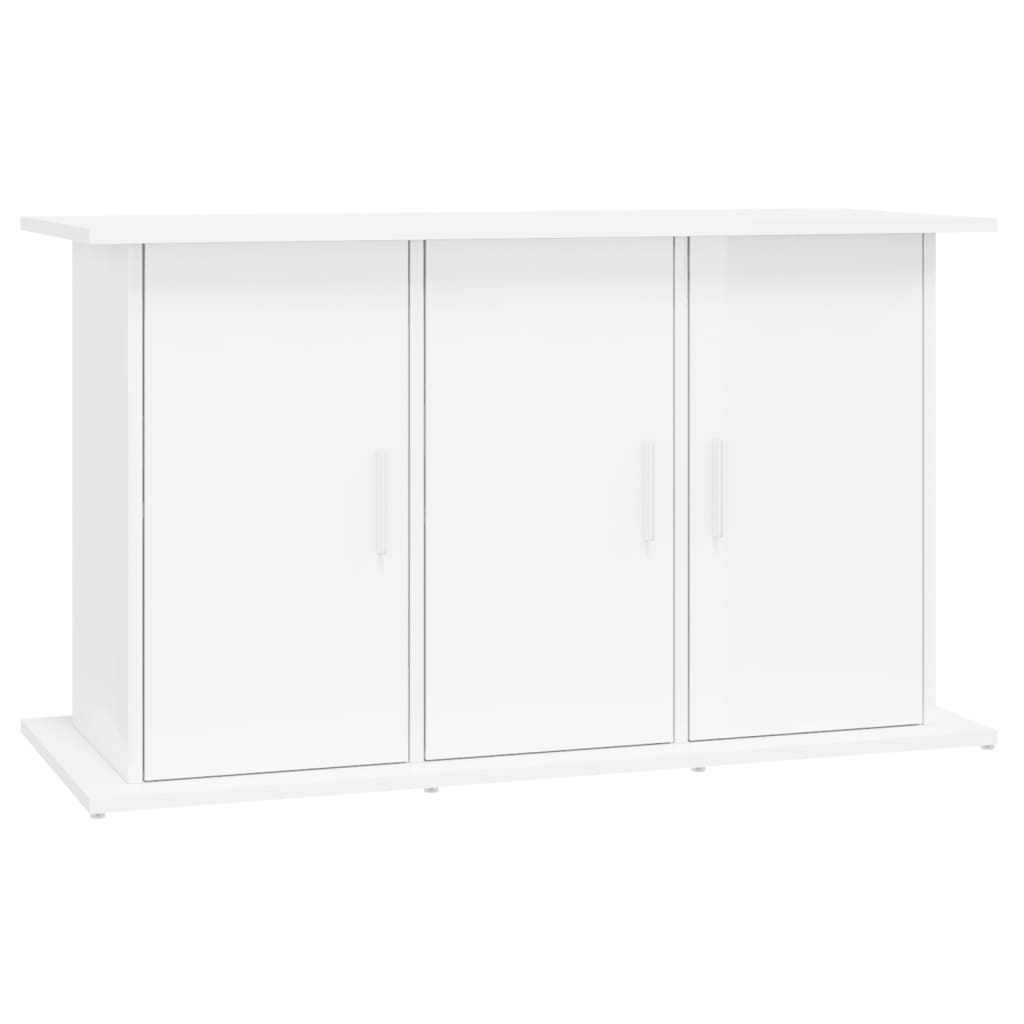 Support d'aquarium blanc brillant 101x41x58cm bois d'ingénierie