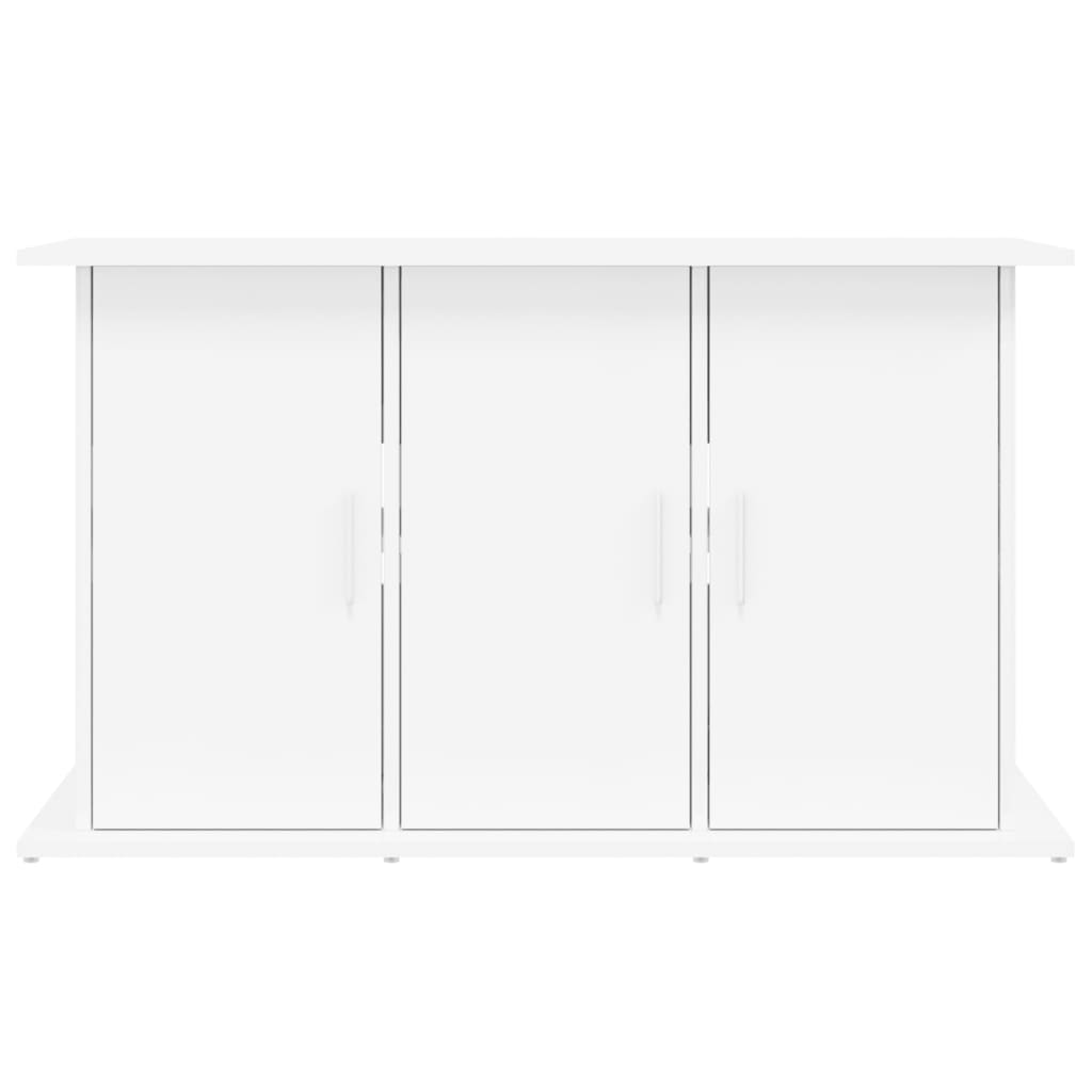 Support d'aquarium blanc brillant 101x41x58cm bois d'ingénierie