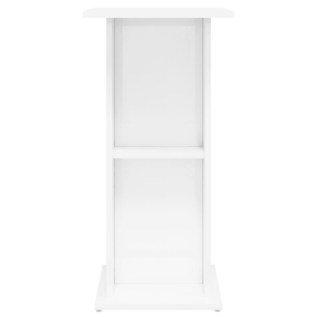 Support d'aquarium blanc brillant 60,5x36x72,5 cm