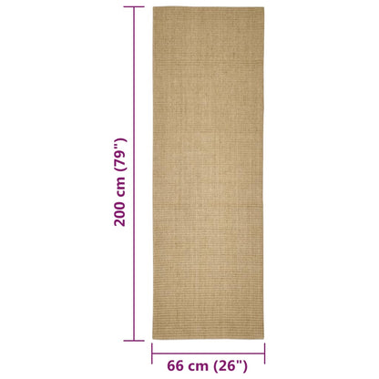 Tapis en sisal pour griffoir 66x200 cm