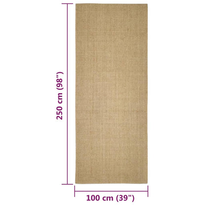 Tapis en sisal pour griffoir 100x250 cm