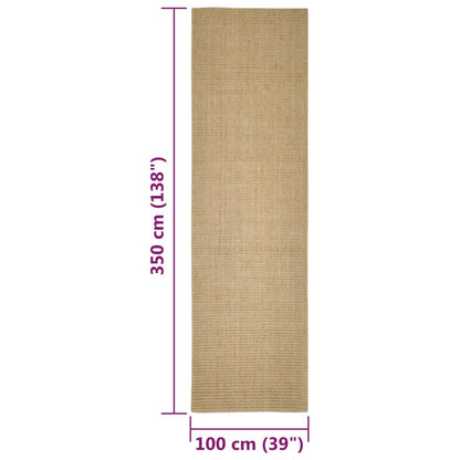 Tapis en sisal pour griffoir 100x350 cm