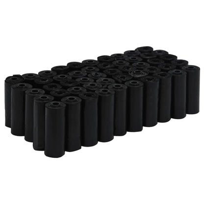 Sacs à crottes pour chiens 750 pcs noir 30x20 cm PE