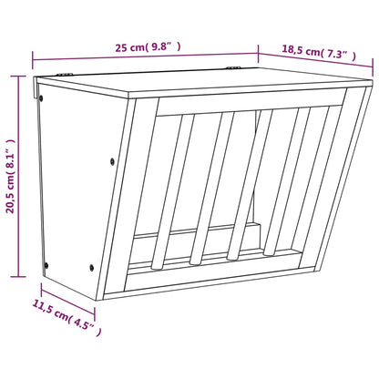 Mangeoire à foin pour lapins 25x18,5x20,5 cm bois massif sapin