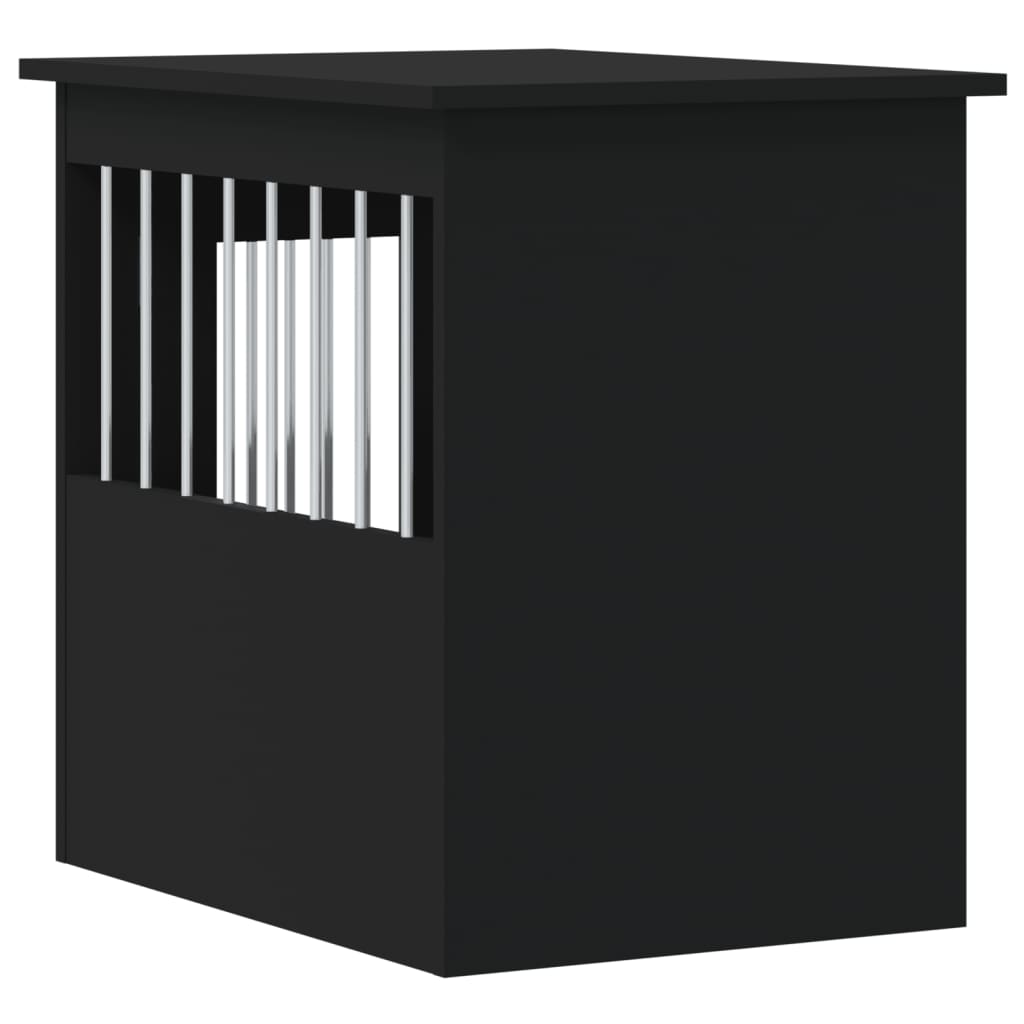 Meuble de cage pour chiens noir 45x62x59 cm bois d'ingénierie