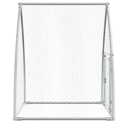 Cage pour poules argenté 100x105x120 cm acier galvanisé