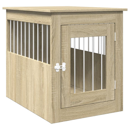 Meuble de cage pour chiens chêne sonoma 55x75x65 cm