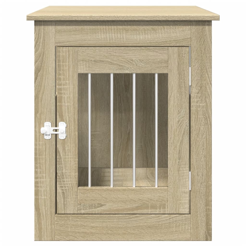 Meuble de cage pour chiens chêne sonoma 55x75x65 cm