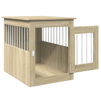 Meuble de cage pour chiens chêne sonoma 55x75x65 cm