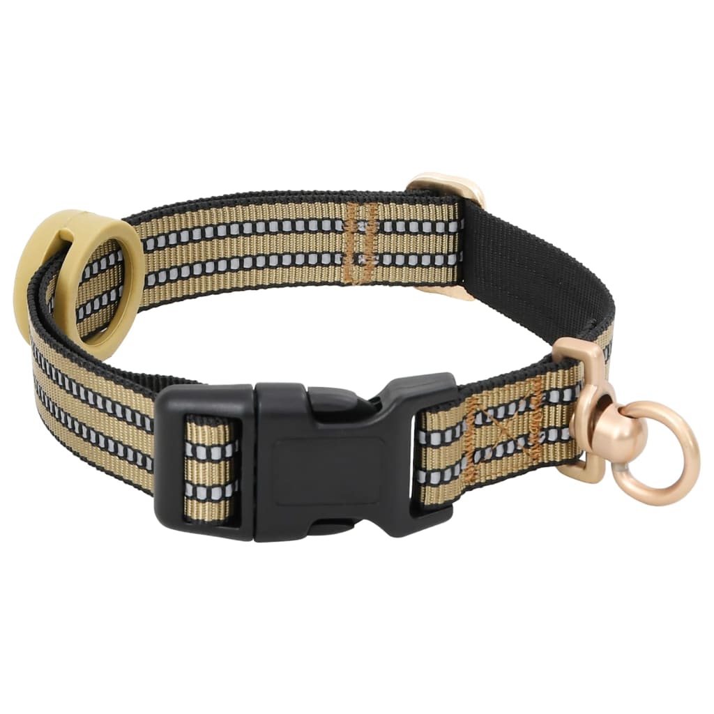 Harnais pour chien avec laisse et collier réglables marron S