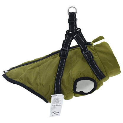 Manteau pour chiens avec harnais imperméable réfléchissant S