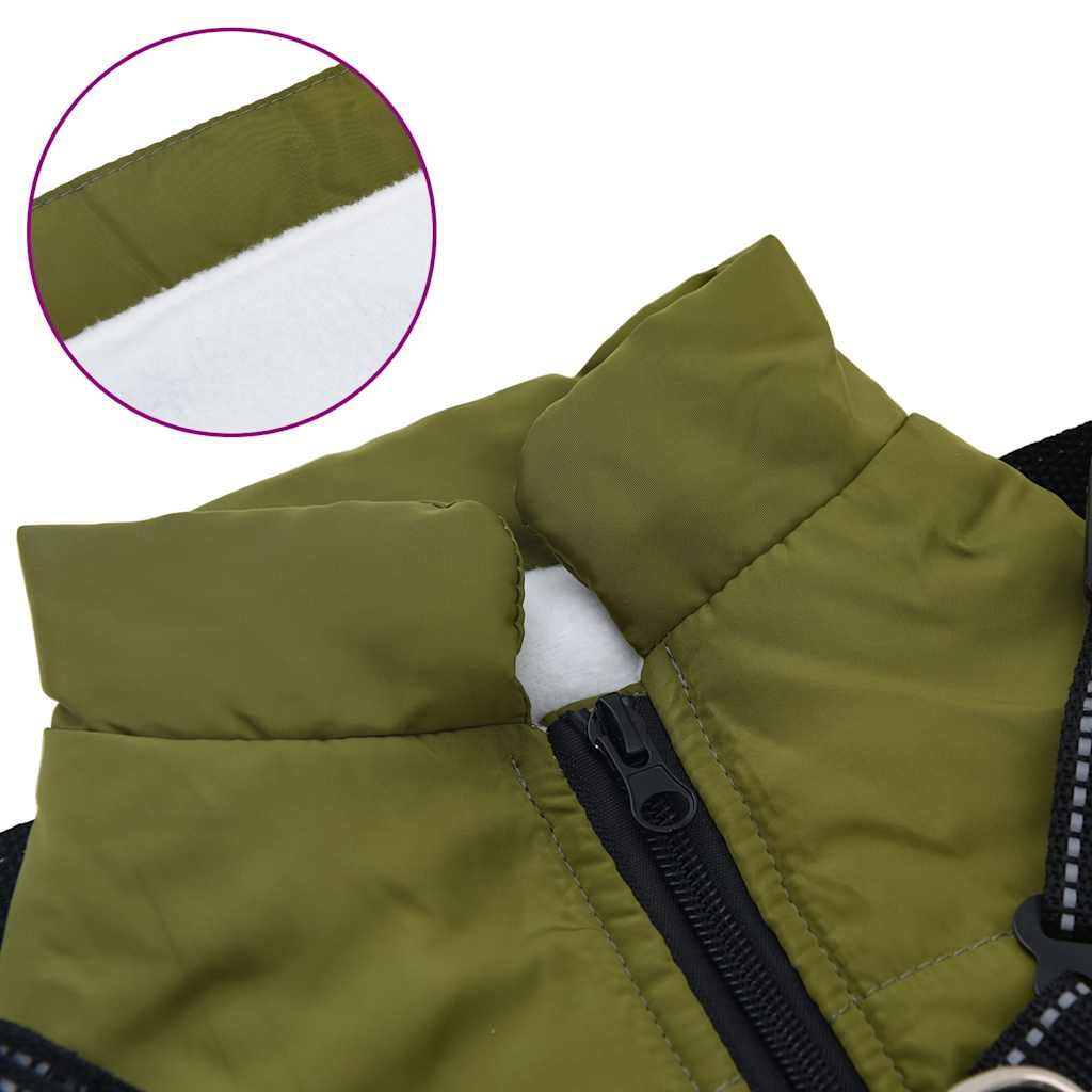 Manteau pour chiens avec harnais imperméable réfléchissant S