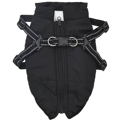 Manteau pour chiens avec harnais imperméable réfléchissant M