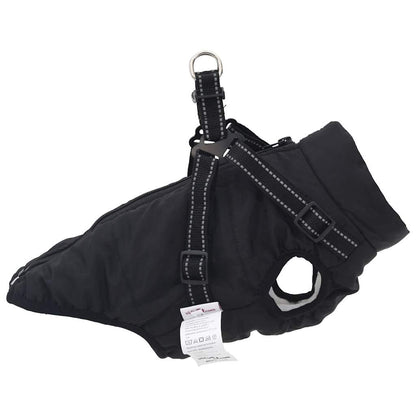 Manteau pour chiens avec harnais imperméable réfléchissant M