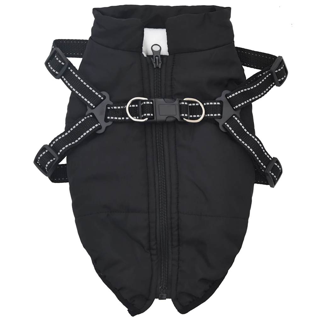 Manteau pour chiens avec harnais imperméable réfléchissant L