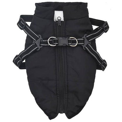 Manteau pour chiens avec harnais imperméable réfléchissant 2XL