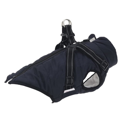 Manteau pour chiens avec harnais imperméable réfléchissant S