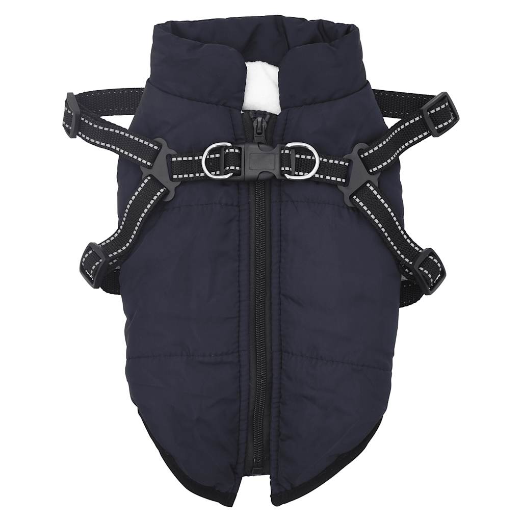 Manteau pour chiens avec harnais imperméable réfléchissant S