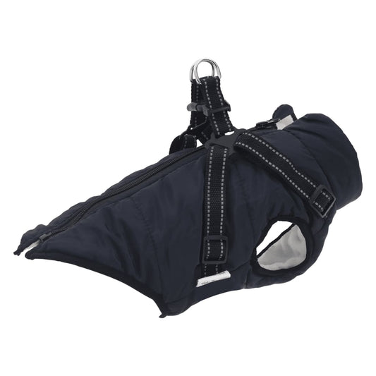 Manteau pour chiens avec harnais imperméable réfléchissant M